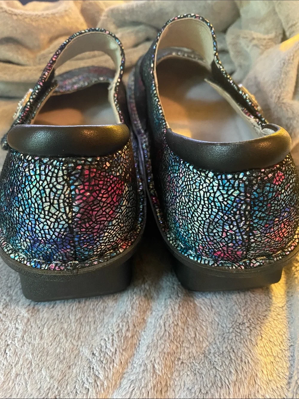 Alegria Black Slip-On Comfort Shoe